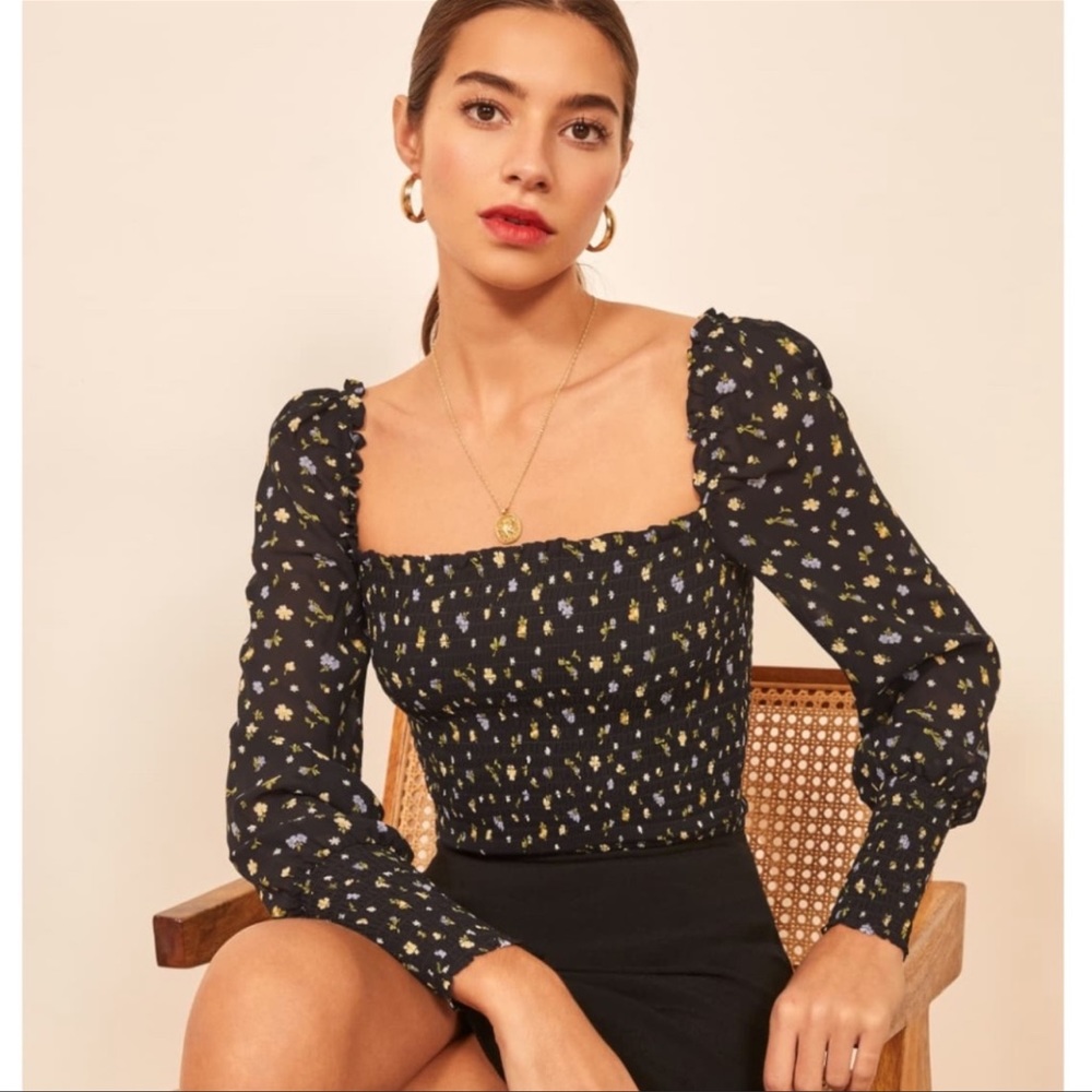 Reformation Posie Pinto Top